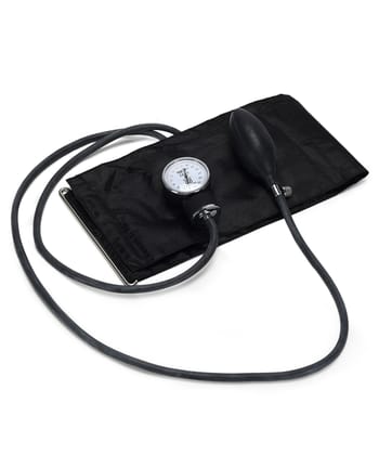 MCP Aneroid Blood Pressure Monitor With Arm Cuff and Bulb for Doctors (black MCP Aneroid Blood Pressure Monitor With Arm Cuff and Bulb for Doctors (black