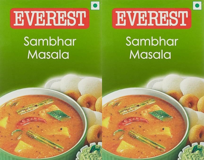 Everest Spices | Sambhar Masala Powder | 100 Gm Each | Pack of 2| 200 Gm Pack