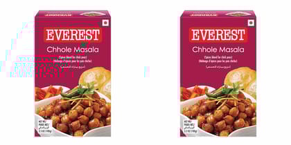 Everest Spices | Chhole Masala Powder | 100 Gm Each | Pack of 2| 200 Gm Pack