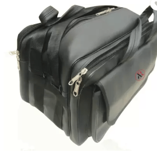 AryaRadha Black Faux Supreme Leather Look 16 inch Tool bag for technician, Formal Office Messenger Briefcase with Adjustable Shoulder Cross Body Sling Strap for Men and Women Leather Tool Bag  (Number of Pockets - 5)