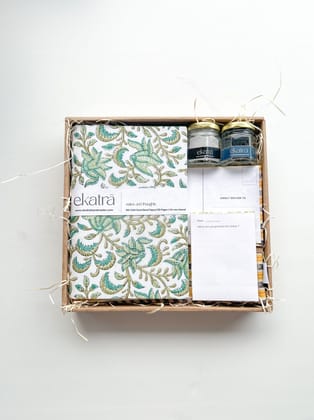 Sustainable Gratitude Hamper by Ekatra - Green Leaf floral