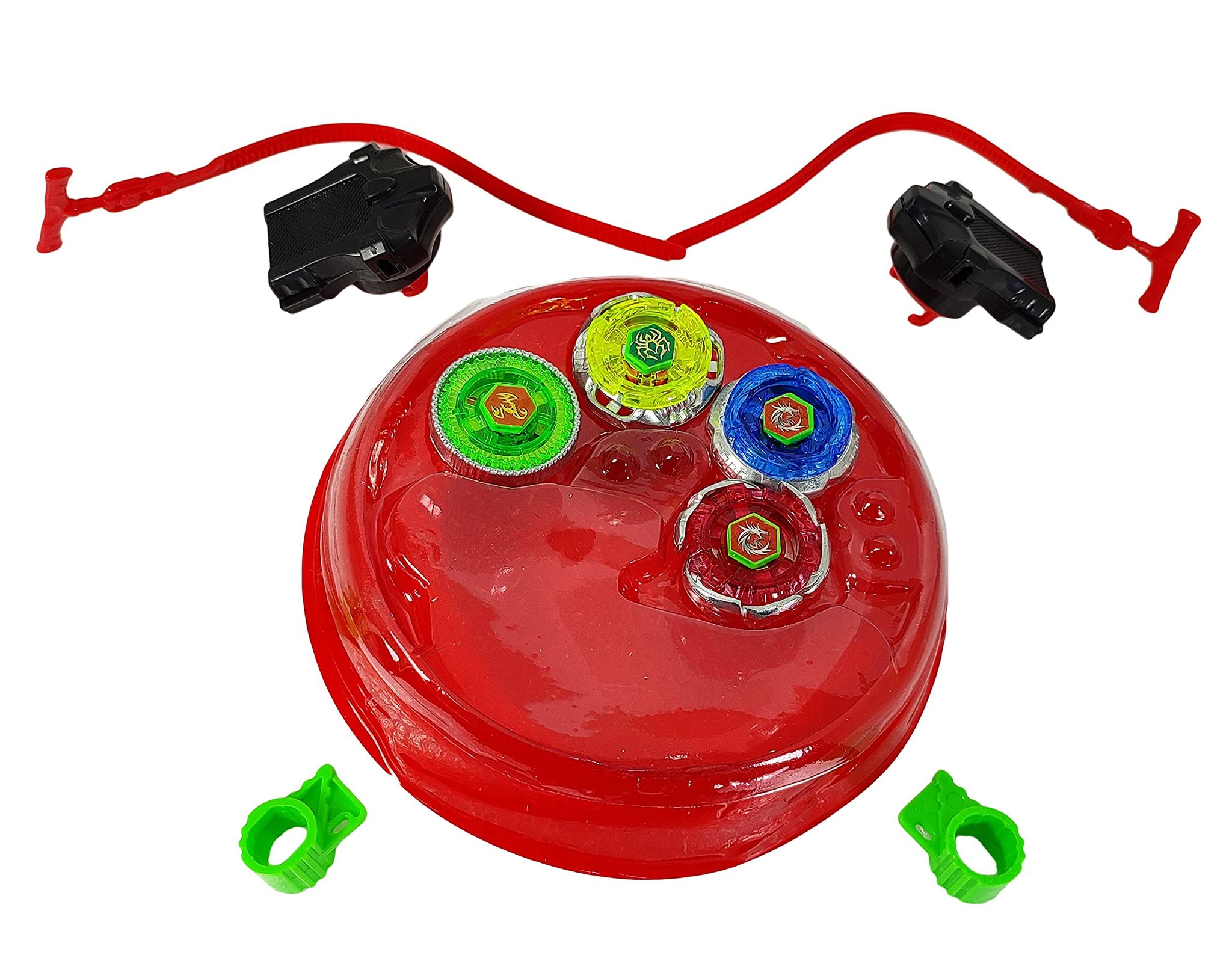 Humaira Metal Beyblades Tornado with 4 Bey Blade, 2 Launcher and Stadium Toy, Multicolor, for Kids Boys