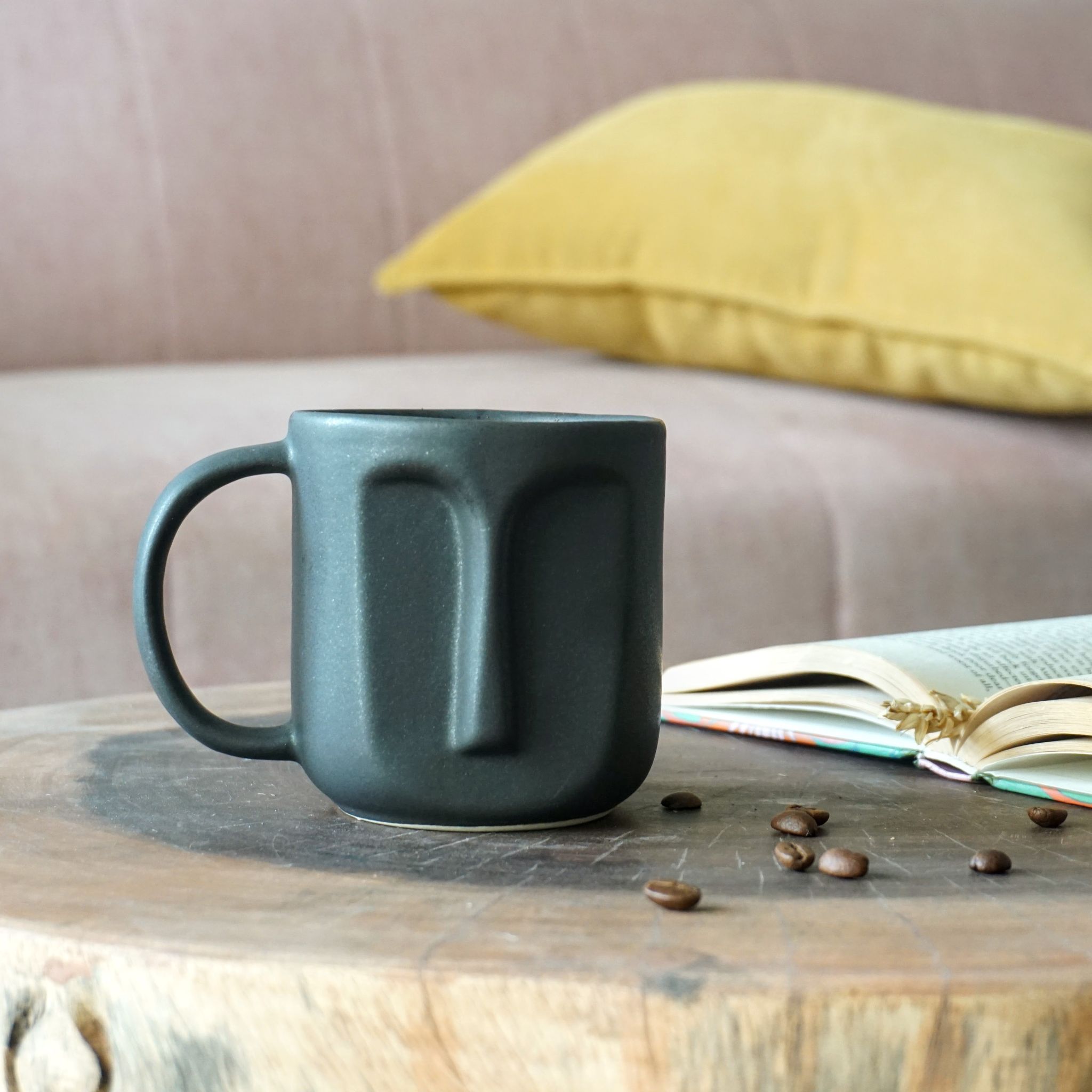 Popeye Ceramic Face Mug Black