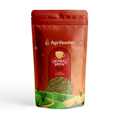 Agrifeeder Lemongrass Herbal Brew - Clove Flavour 50gm Pouch Agrifeeder Lemongrass Herbal Brew - Clove Flavour 50gm Pouch