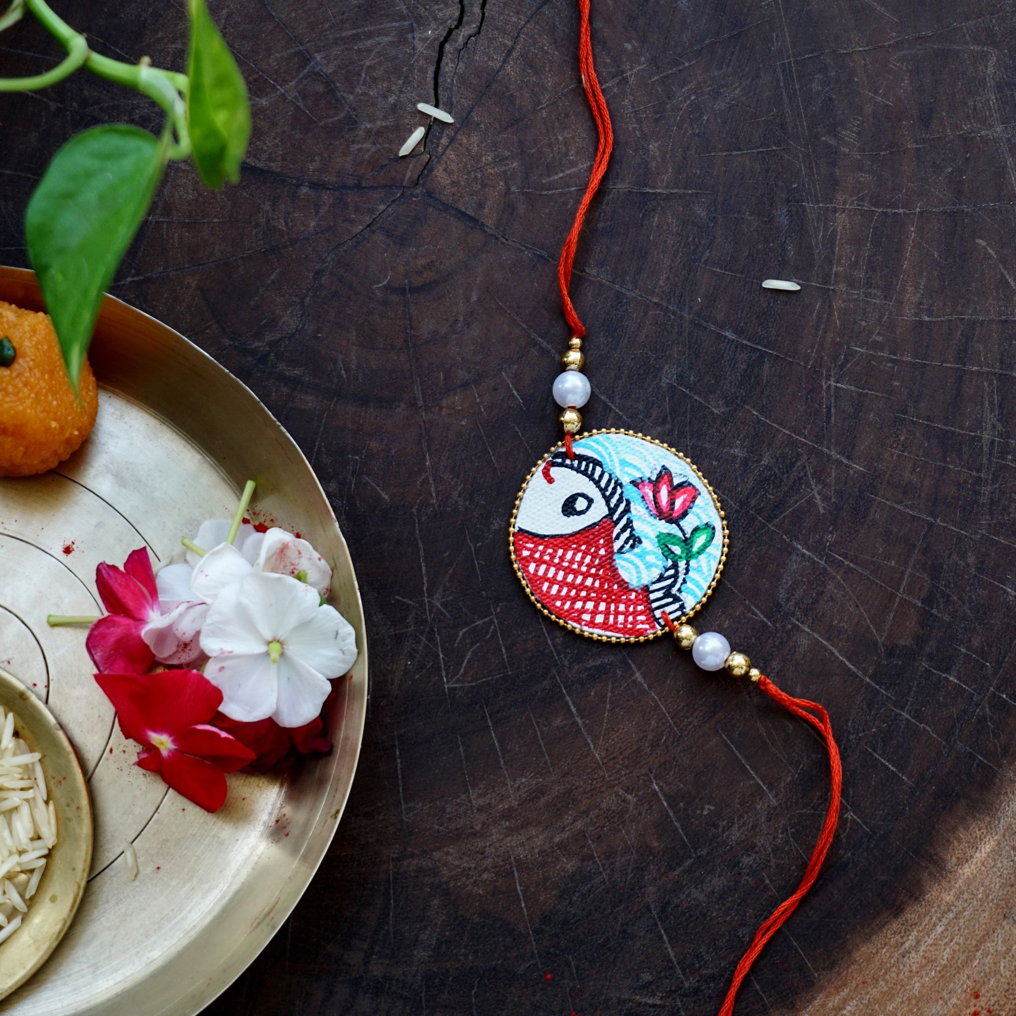 Madhubani Painting Rakhi | Fish