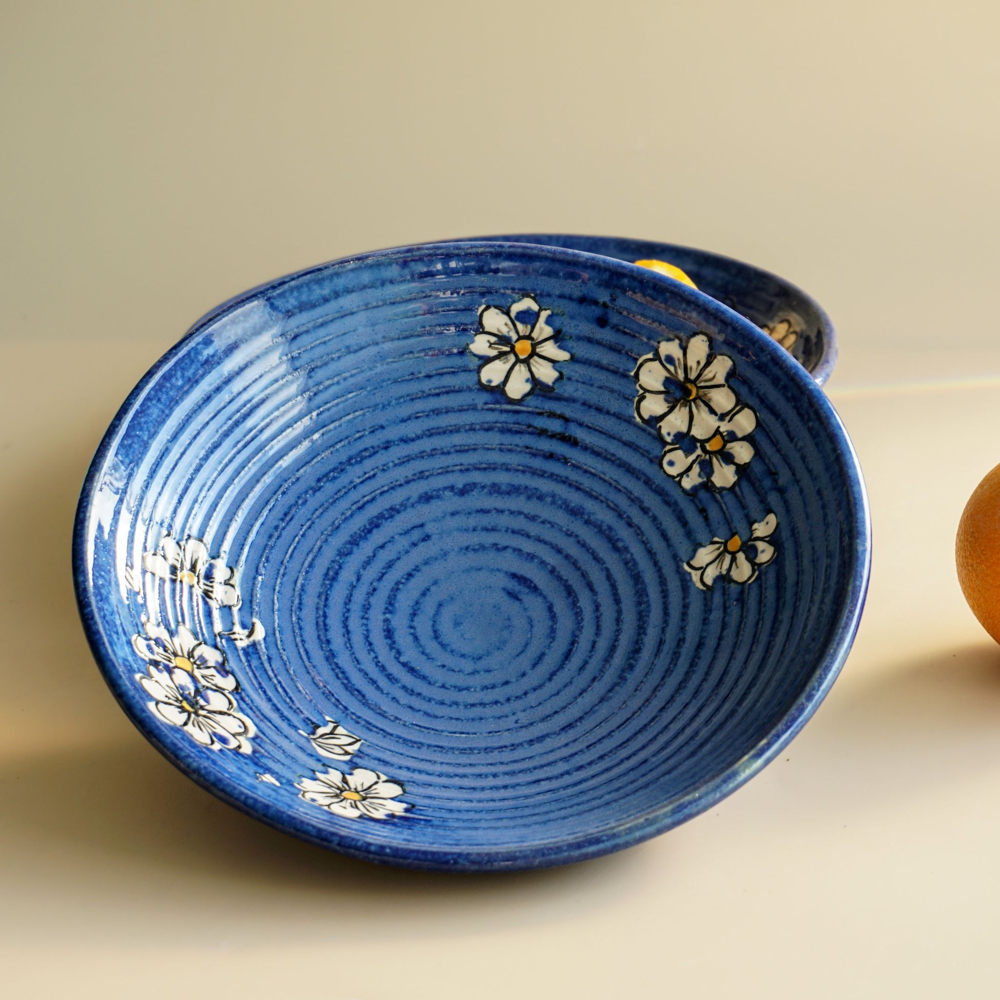 Masakali Handpainted Ceramic Bowls | Set of Two