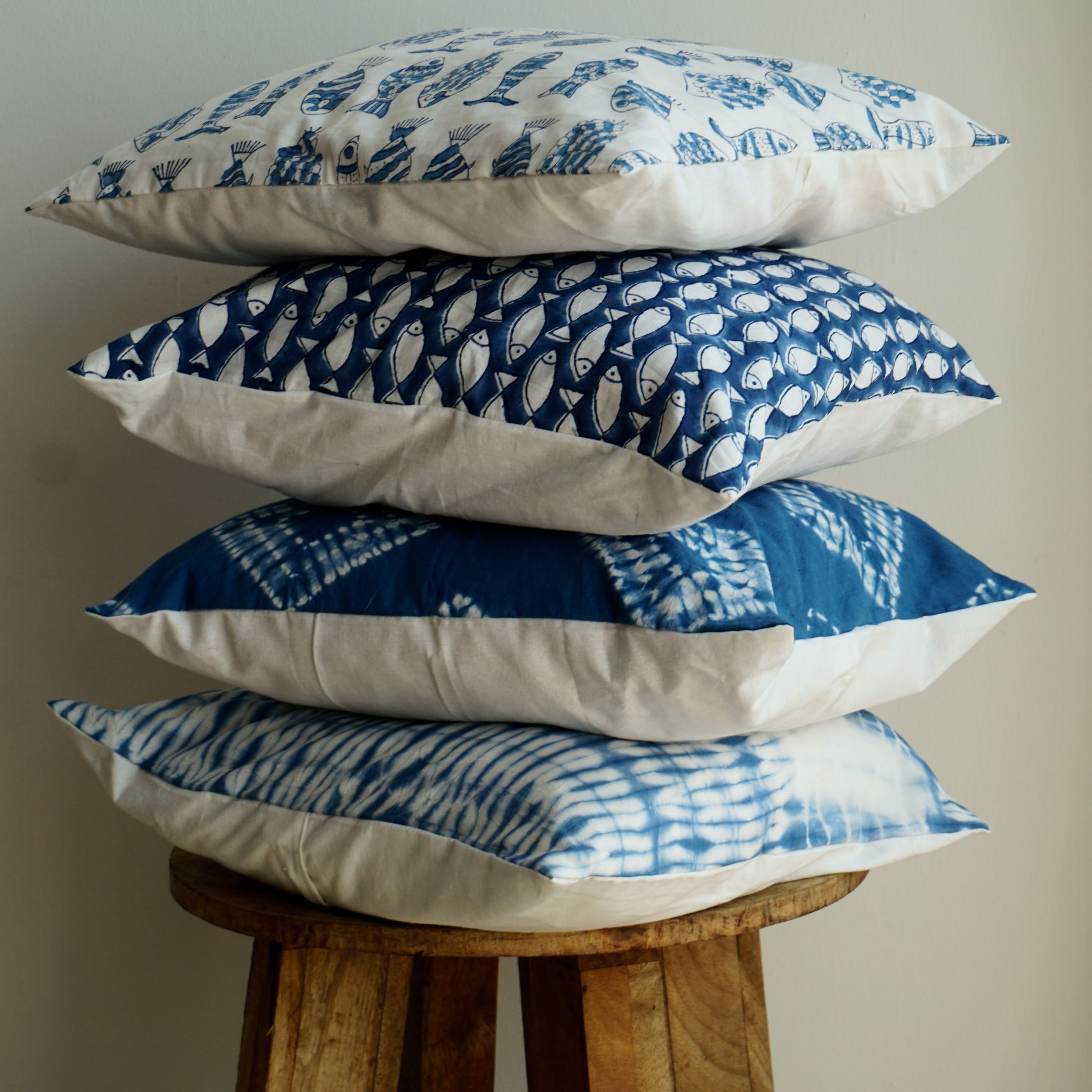 Hand Block Print Assorted Cushion Covers | Set of Four