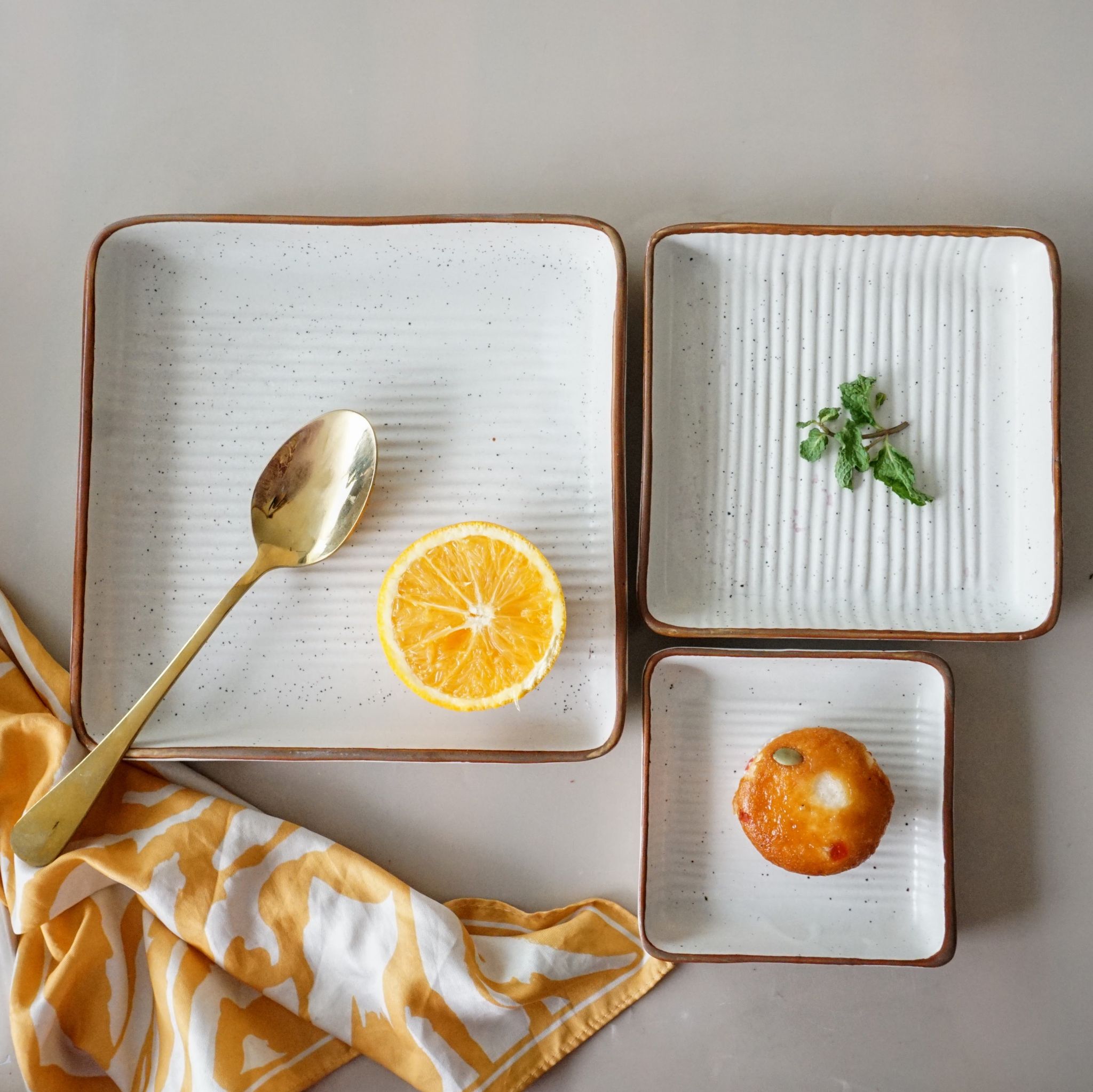 My Nakhra Square Plates | Set of Three