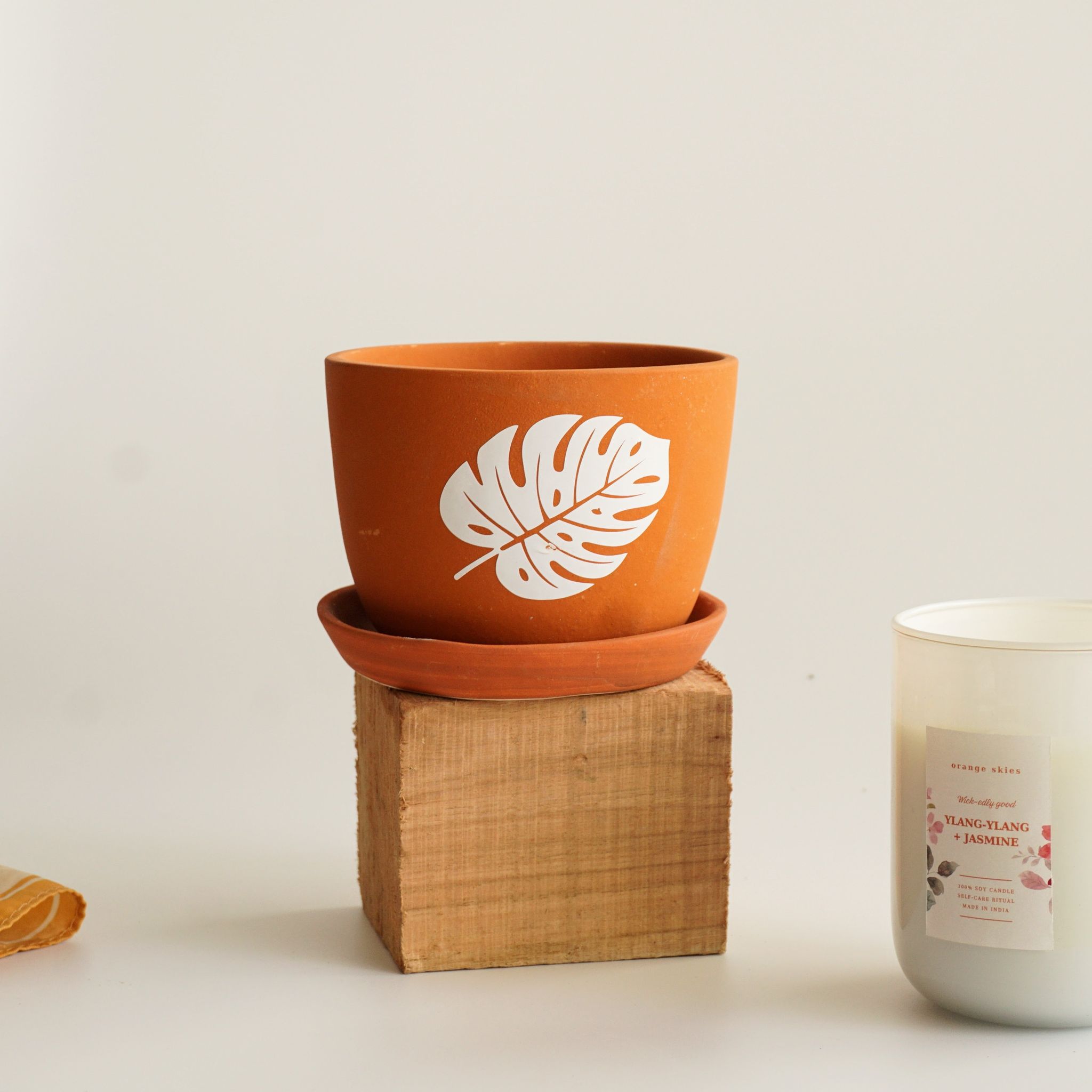Bright Day Planter with Plate | Buy One Get One FREE