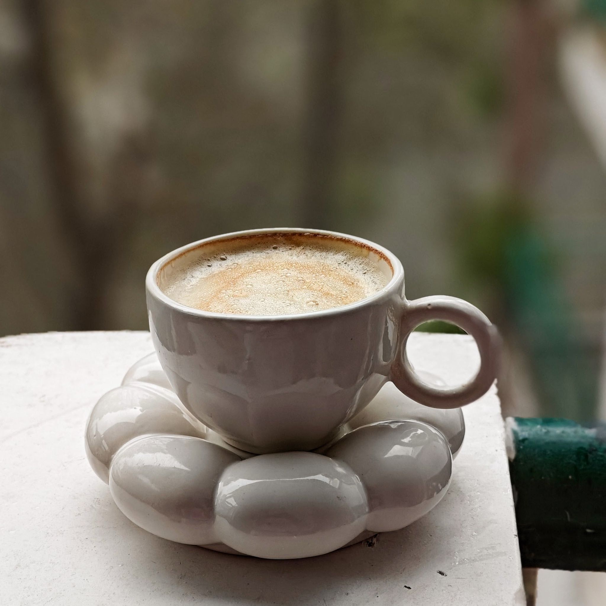 Self-Love Cup & Saucer | Pearl White