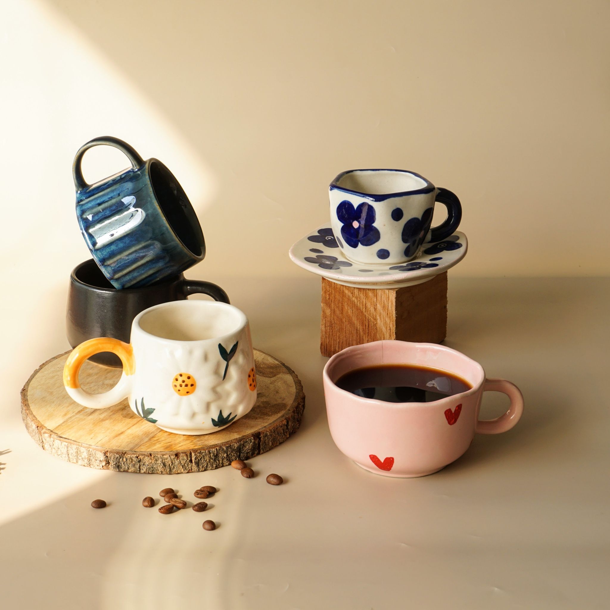 Bestselling Set of Five Mugs | Classic+Cute Version