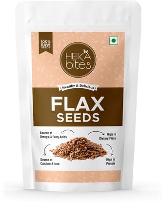 Heka Bites Raw Flax Seeds, 250g | 100% Raw Seeds| Source of Omega 3 Fatty Acids, Calcium and Iron| Rich in Dietary Fibre and Protein| Antioxidants| Super Seeds| Diet Snacks Heka Bites Raw Flax Seeds, 250g | 100% Raw Seeds| Source of Omega 3 Fatty Acids, Calcium and Iron| Rich in Dietary Fibre and Protein| Antioxidants| Super Seeds| Diet Snacks
