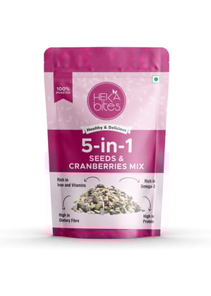 Heka Bites Roasted 5-in-1 Super Seeds Mix, 250g | 100% Roasted|Rich in Iron, Vitamins and Omega-3 Fatty Acids| High in Dietary Fibre and Protein|Diet Snacks Heka Bites Roasted 5-in-1 Super Seeds Mix, 250g | 100% Roasted|Rich in Iron, Vitamins and Omega-3 Fatty Acids| High in Dietary Fibre and Protein|Diet Snacks