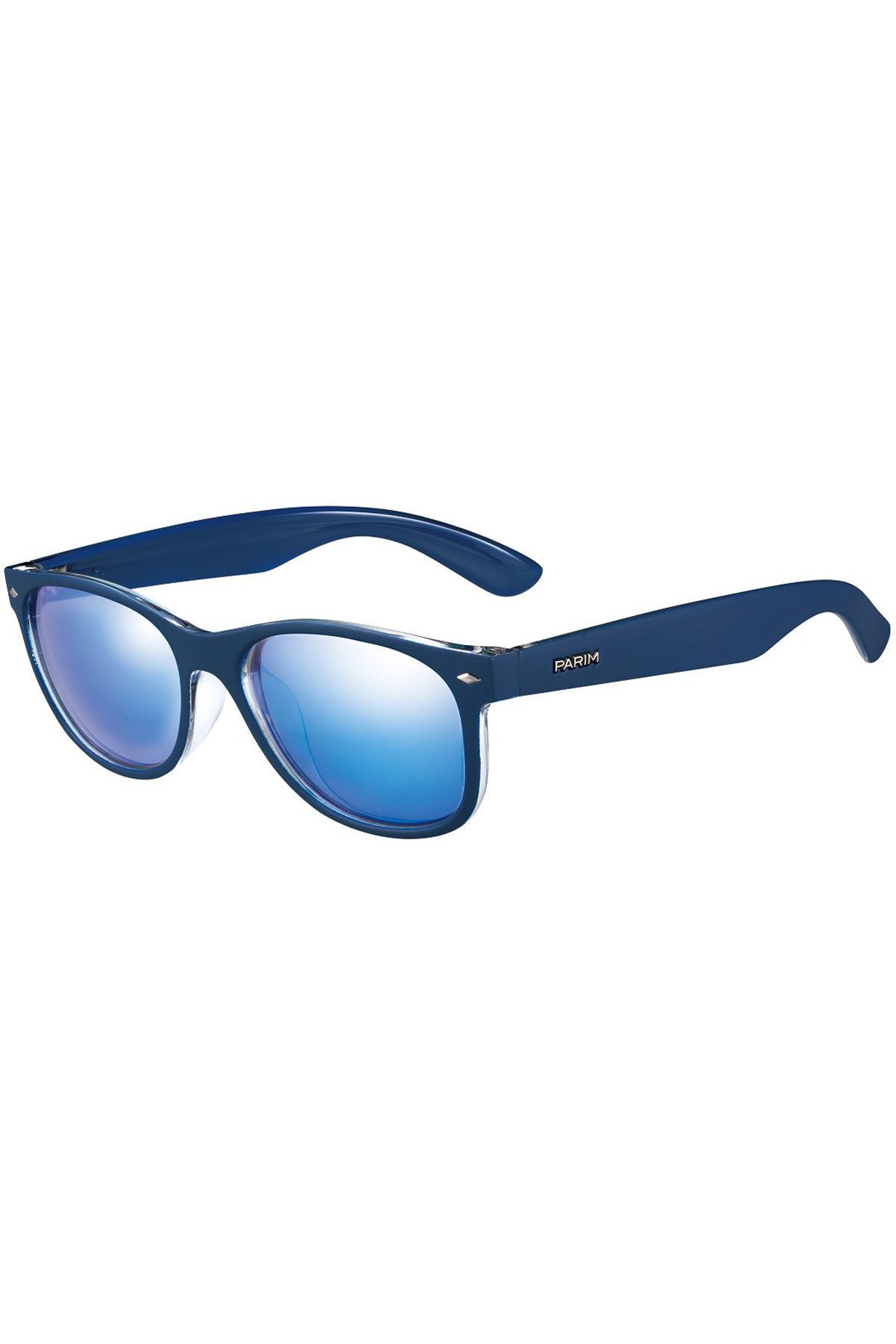 PARIM Polarized Unisex  Wayfarer Sunglasses Blue Frame / Blue Lenses | SKU 1290 C1