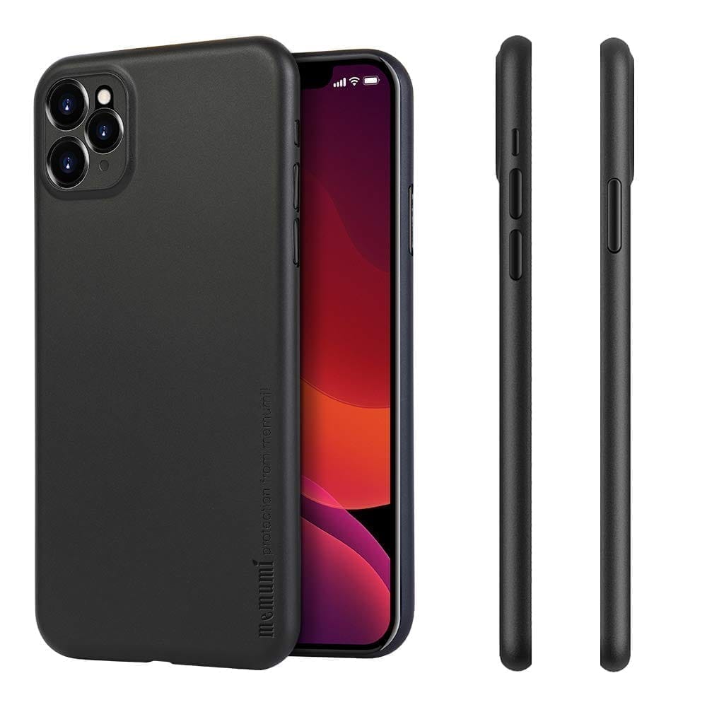 Memumi Slim Series Ultra Thin Back Cover for Apple iPhone 11 Pro Max 0.3 mm Thin, Black - (6.5")