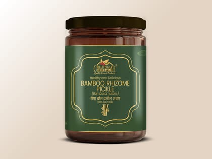 Chhattisgarh Herbals Bamboo Shoot Pickle | 225 GM Chhattisgarh Herbals Bamboo Shoot Pickle | 225 GM
