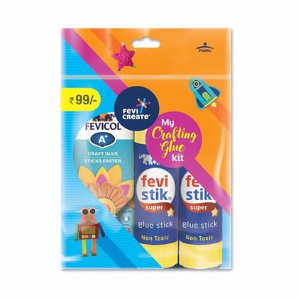Pidilite Fevicreate My Crafting Glue Kit, Multi (FMR823190100P2P) Pidilite Fevicreate My Crafting Glue Kit, Multi (FMR823190100P2P)