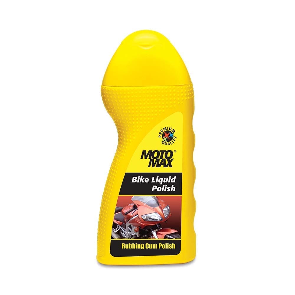 Motomax Bike Liquid Polish 100 ml Removes tough stains, High Gloss & Shine on painted metal and plastic surfaces Comes with a sponge for easy application on bike, motorbikes motorcycle