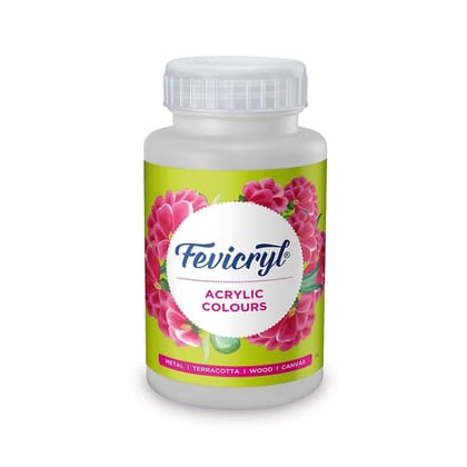 Fevicryl Acrylic Colour, Art &Craft Paint, DIY Paint, Rich Pigment, NonCraking Paint for Canvas, Wood, Leather, Earthenware, Metal Ideal for Artists White, 500ml Fevicryl Acrylic Colour, Art &Craft Paint, DIY Paint, Rich Pigment, NonCraking Paint for Canvas, Wood, Leather, Earthenware, Metal Ideal for Artists White, 500ml
