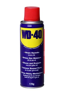 Pidilite WD40 Allpurpose Cleaner for Home & Auto Maintenance Rust Remover, Lubricant, Removes Stain, Cleans Chimney & Sticky Residue, Descaling, Multipurpose Protectant and Cleaning Agent (170G) Pidilite WD40 Allpurpose Cleaner for Home & Auto Maintenance Rust Remover, Lubricant, Removes Stain, Cleans Chimney & Sticky Residue, Descaling, Multipurpose Protectant and Cleaning Agent (170G)