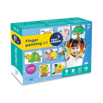 Fevicreate DIY Finger Painting kit for kids DIY painting kit for 3 years+ Toddler Art Kit Fevicreate DIY Finger Painting kit for kids DIY painting kit for 3 years+ Toddler Art Kit