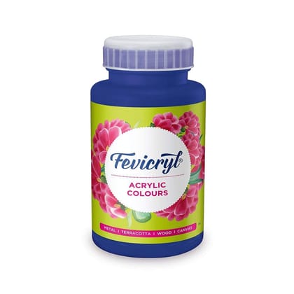 Fevicryl Acrylic Colour, Art &Craft Paint, DIY Paint, Rich Pigment, NonCraking Paint for Canvas, Wood, Leather, Earthenware, Metal Ideal for Artists Ultramarine, 500ml Fevicryl Acrylic Colour, Art &Craft Paint, DIY Paint, Rich Pigment, NonCraking Paint for Canvas, Wood, Leather, Earthenware, Metal Ideal for Artists Ultramarine, 500ml