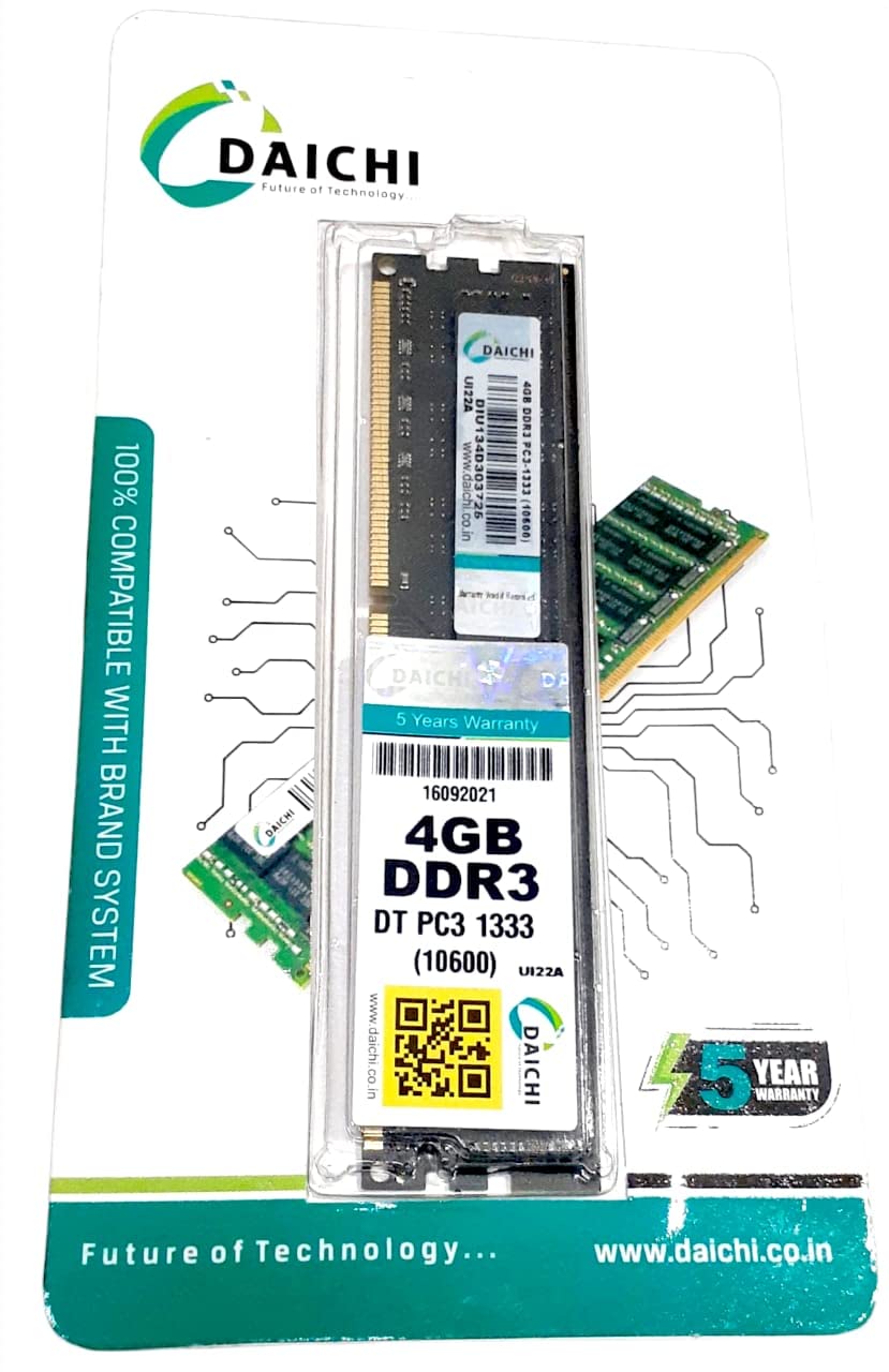 DAICHI 4GB DDR3 RAM DT PC3 1333(10600)