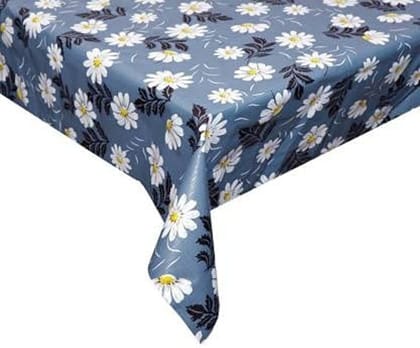 CRAFT CITY Blue Flower Print Center & Dining Table Cover for 2 to 6 Seater Table Cloth/Water and dust with Oil-Proof PVC Rectangular Shape CRAFT CITY Blue Flower Print Center & Dining Table Cover for 2 to 6 Seater Table Cloth/Water and dust with Oil-Proof PVC Rectangular Shape
