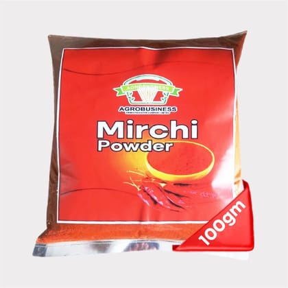 Red Chilli Mirch Powder 100 gm – Agrobusiness Krishi Producer: Spicy, Pure & Farm-Fresh Flavor in Every Pinch! (pack of 3) (pack of 2)