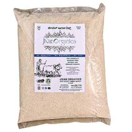 Jivan Organics | Emmer Wheat Flour | Kapli Wheat Flour | 1KG Jivan Organics | Emmer Wheat Flour | Kapli Wheat Flour | 1KG
