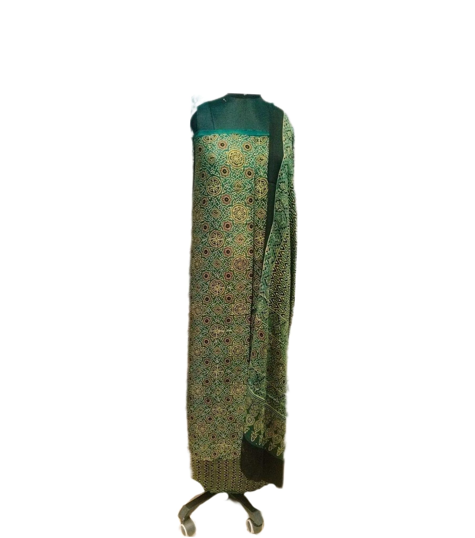 Gulmohur Cotton Ajrakh Suit
