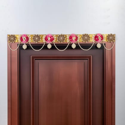 ART BY CHAITASI Handmade Stylish Toran for Door - Latest Entrance Door Thoranam for Home Decor, Diwali Bandarwal, House Hanging Decoration (Thread Flower toran)