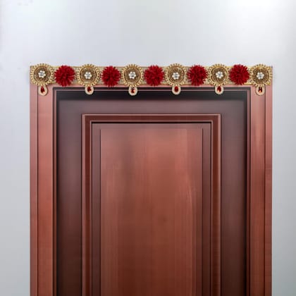 ART BY CHAITASI Handmade Stylish Toran for Door - Latest Entrance Door Thoranam for Home Decor, Diwali Bandarwal, House Hanging Decoration (Copper Flower Toran)