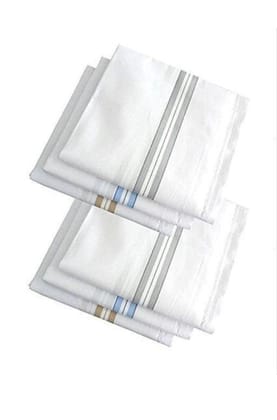 Premium Handkerchiefs Hanky For Men , Pack of 6 , 22 Inch , White Color Premium Handkerchiefs Hanky For Men , Pack of 6 , 22 Inch , White Color