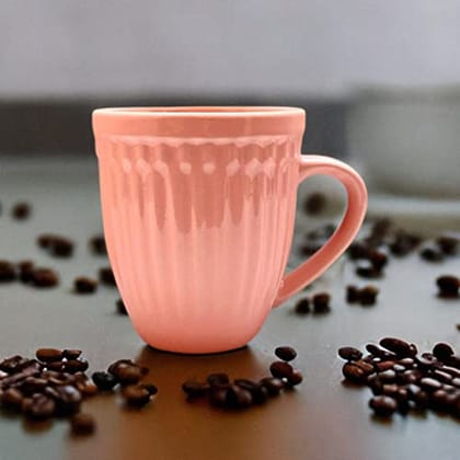 STOREPEDIA Handcrafted Glam Glossy Pink Ceramic Tea Coffee Mug Cup Set of 1, 350 ml Microwave Safe Chai Milk Mug with Handle for Daily Office Gift Hotel Multi Purpose Use STOREPEDIA Handcrafted Glam Glossy Pink Ceramic Tea Coffee Mug Cup Set of 1, 350 ml Microwave Safe Chai Milk Mug with Handle for Daily Office Gift Hotel Multi Purpose Use