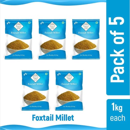 SWASTH Unpolished and Natural Foxtail Millet 05kg Pack of 5 - 1Kg Each (Other Names of Foxtail Millet - Navane, Kangni, Kakum, Rala Thinai, Korra, Navane, Thina Kang, Rala, Kang, Kaon Kanghu, Kangam, Kora) SWASTH Unpolished and Natural Foxtail Millet 05kg Pack of 5 - 1Kg Each (Other Names of Foxtail Millet - Navane, Kangni, Kakum, Rala Thinai, Korra, Navane, Thina Kang, Rala, Kang, Kaon Kanghu, Kangam, Kora)