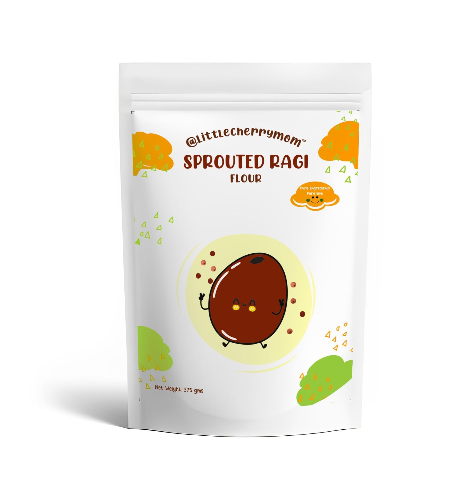 Sprouted Ragi Flour – 375 Gram Pack