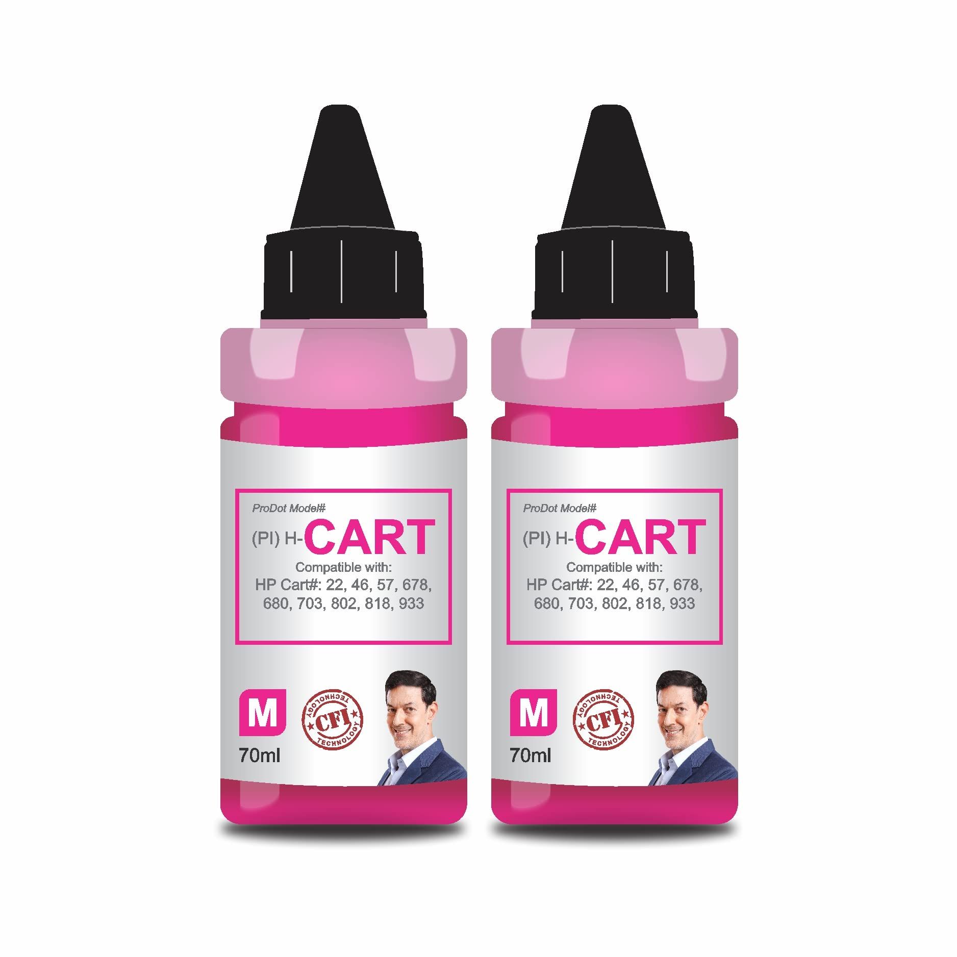 ProDot Inkjet Cartridge Ink Refill Compatible with HP Deskjet Cartridges 22, 46, 57, 88, 678, 680, 703, 704, 802, 803, 818, 933, 940, 951