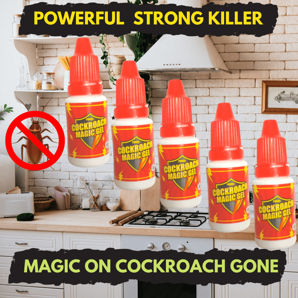 Powerfull Cockroach Killer Gel | Anti Roach Magic Gel | Remove Cockroaches From Your Home | 15ML (Pack Of 5)