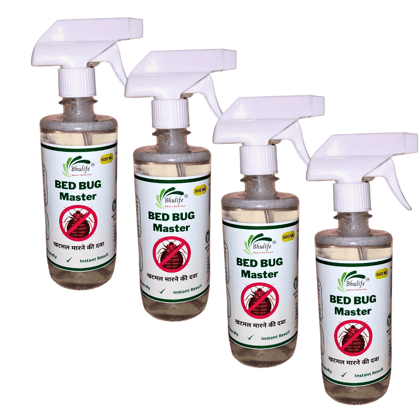 Powerfull Natural Organic Bedbug Killer Spray|Khatmal Marne Ki Dawai|Khatmal Maar 500MLx4