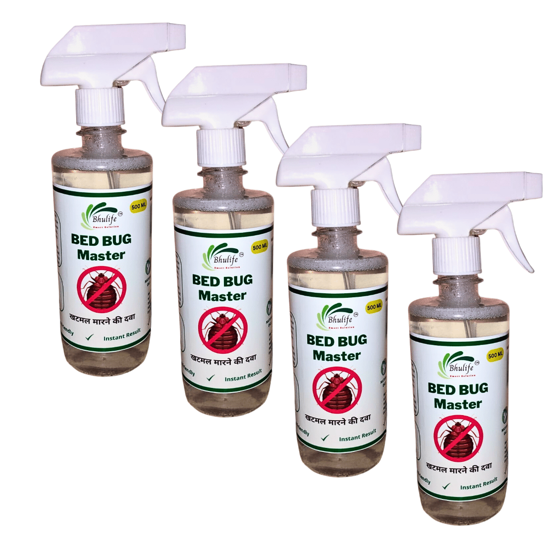 Powerfull Natural Organic Bedbug Killer Spray|Khatmal Marne Ki Dawai|Khatmal Maar 500MLx4