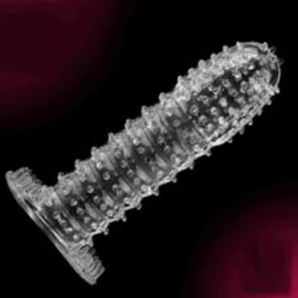 Qawvler Crystal Dotted Reusable Condom Silicone Dragon Condom (Pack of 1)