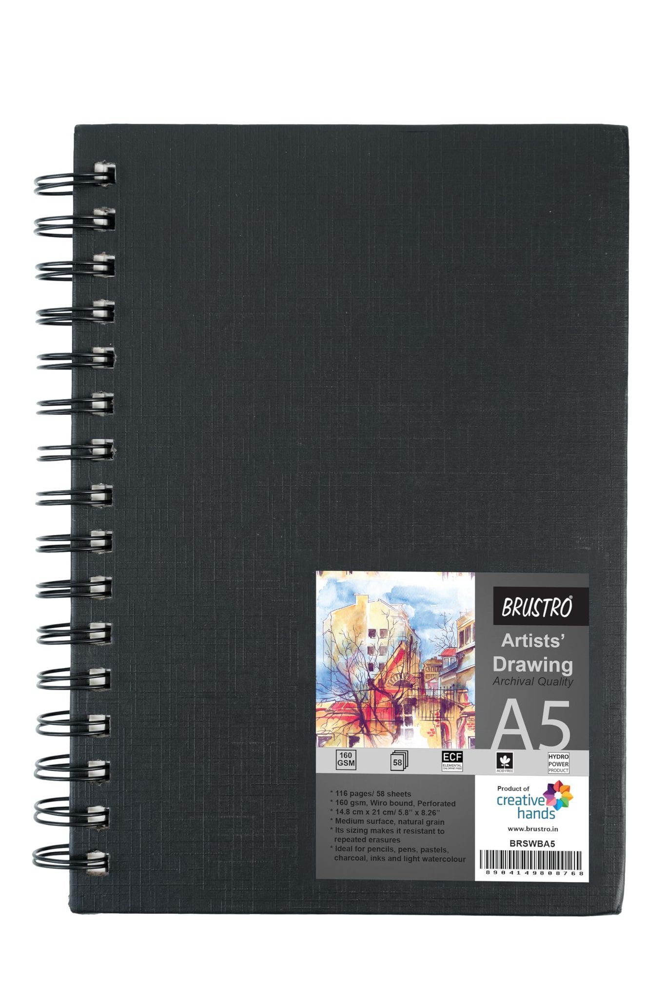 Brustro Wiro Bound Artists Sketch Book New