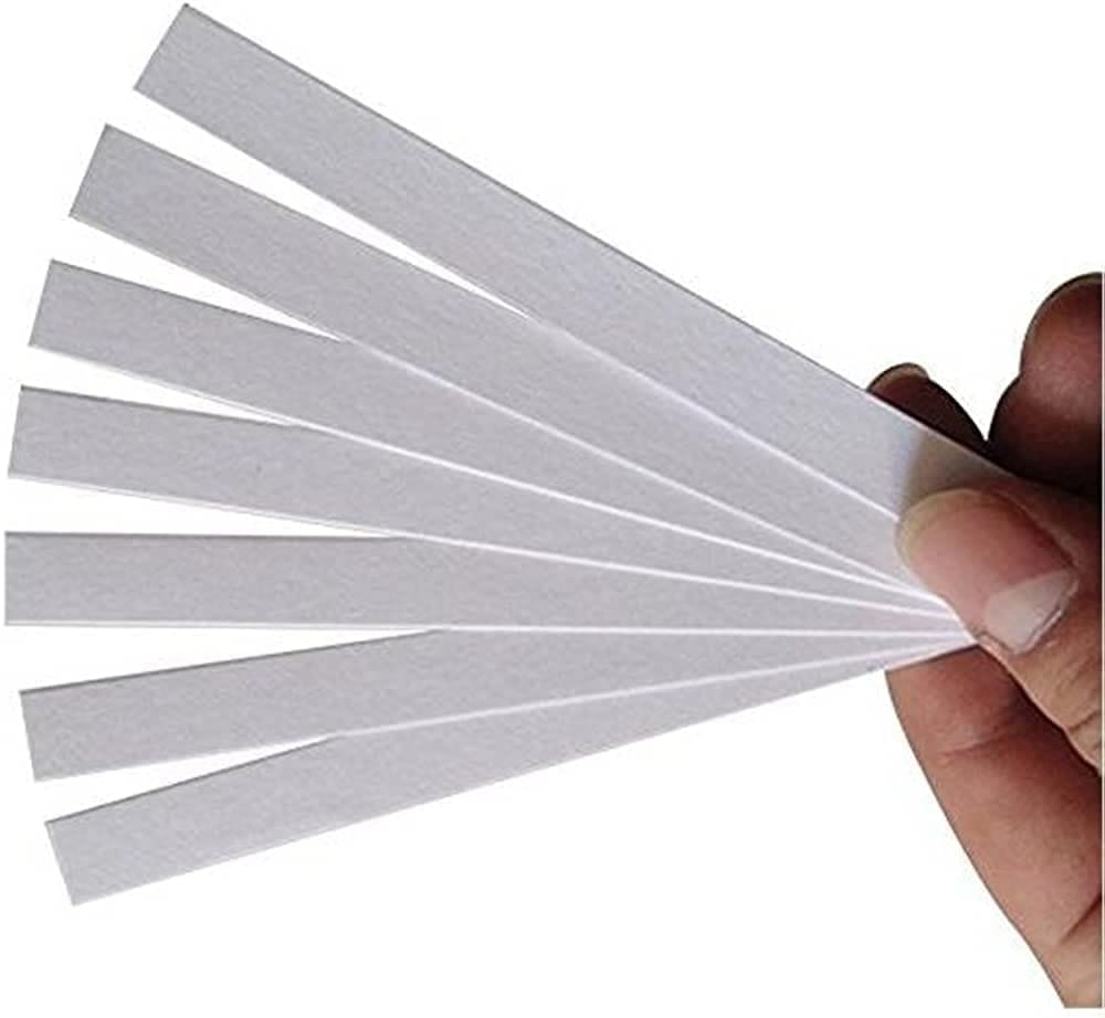 Brustro Perfume, Essential Oils - Paper Test Strips (Pack of 100), 300 GSM, 25% Cotton for Fragrances and Essential Oils. Size- 2.5cm x 12cm