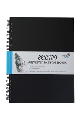 Brustro Artists Wiro Bound Sketch Book, A4 Size, 120 Pages, 160 GSM (Acid Free) Brustro Artists Wiro Bound Sketch Book, A4 Size, 120 Pages, 160 GSM (Acid Free)