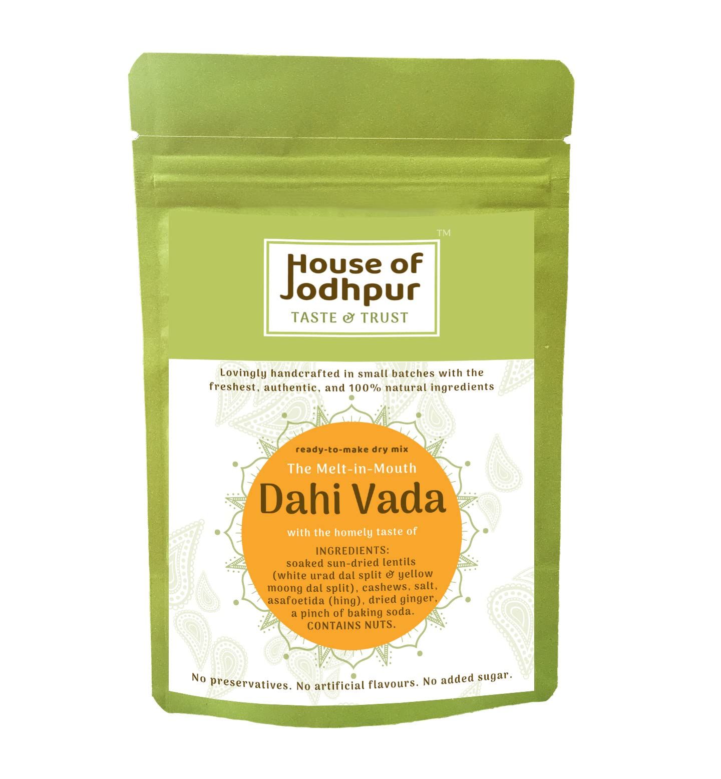 House of Jodhpur Dahi Vada (Ready-to-make dry mix) Best Taste | Healthy |