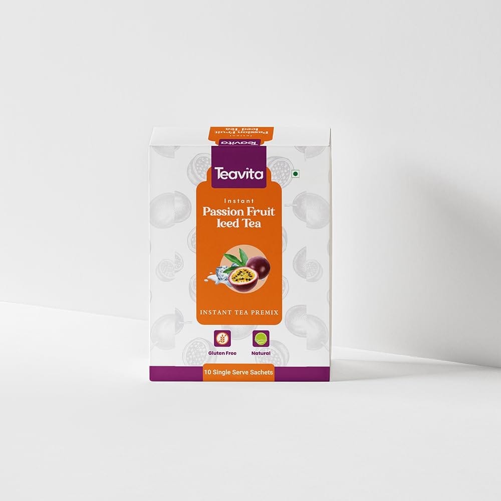 Teavita | Passion Fruit Iced Tea | Instant Premix | Perfect Refreshing Summer Drink | No Artificial Colour | Healthy Cold Brew
