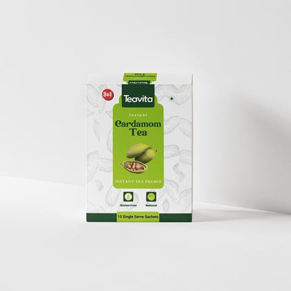 Teavita | Cardamom Instant Tea Premix | Instant Milk Tea Premix | Home Like Elaichi Chai | Ready to Drink
