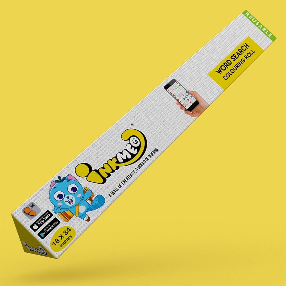 Word Search Reusable Colouring Roll (18 inch) - Augmented Reality Technology