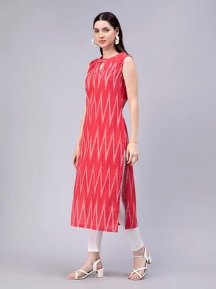Handloom red kurta for women’s by Entellus in Ikkat Handloom red kurta for women’s by Entellus in Ikkat